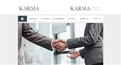 Desktop Screenshot of karma-investments.com